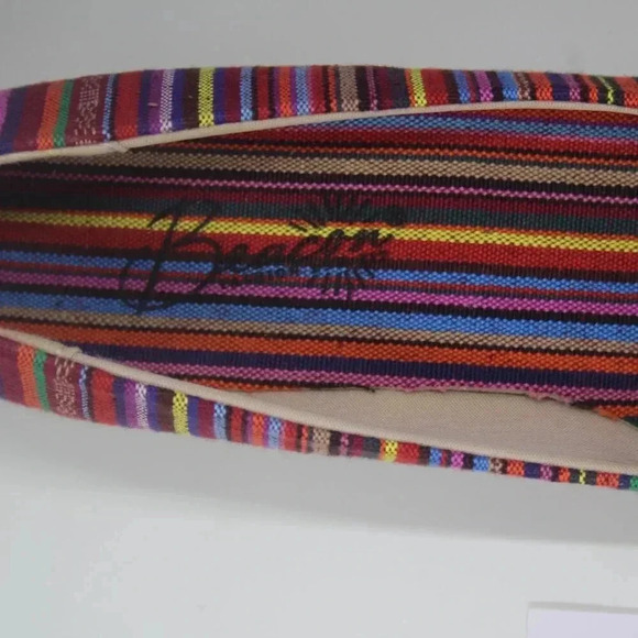 Beacon Women's Multicolor Mexican Aztec Slip-On Espadrilles Wedge Heels 7.5N - Picture 6 of 11